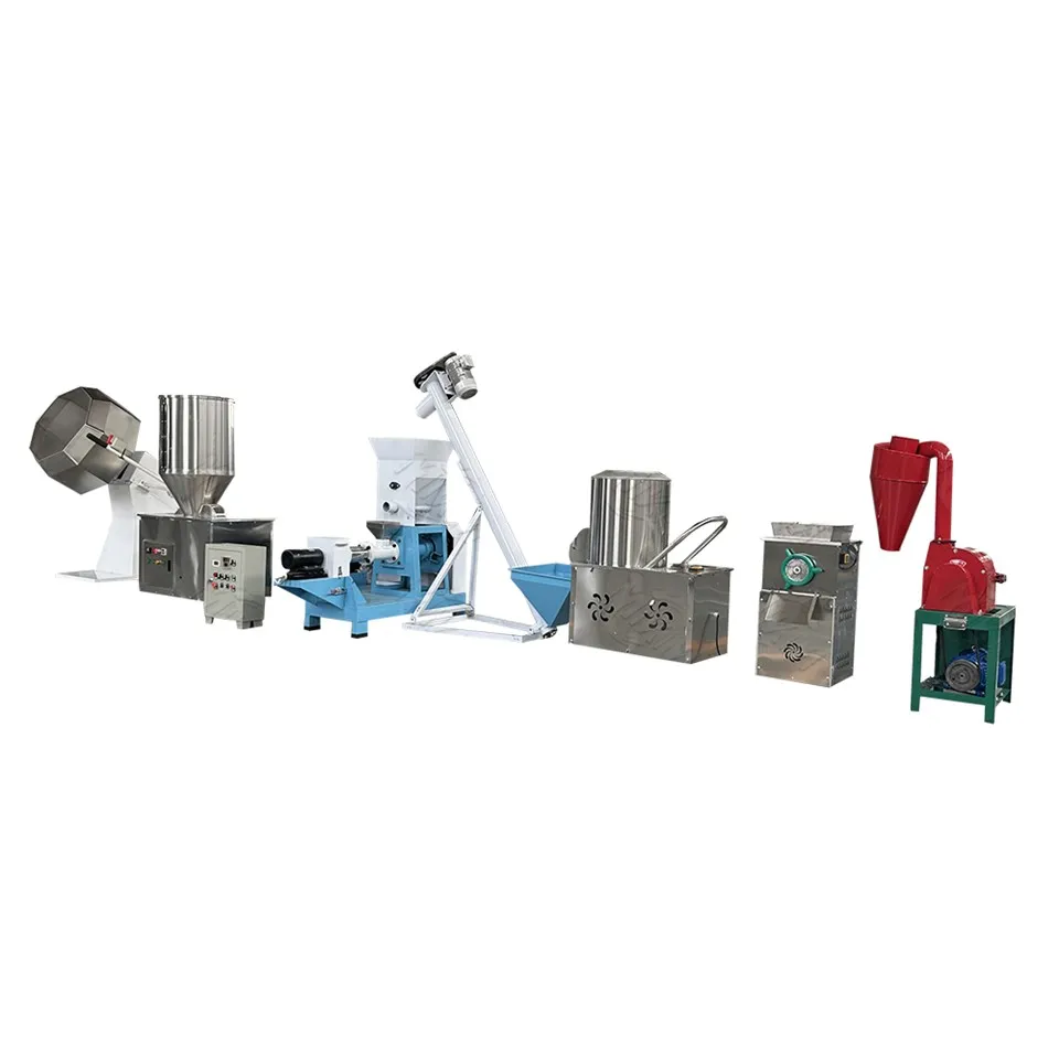 Zivju un garneļu barības granulu ražošanas līnija