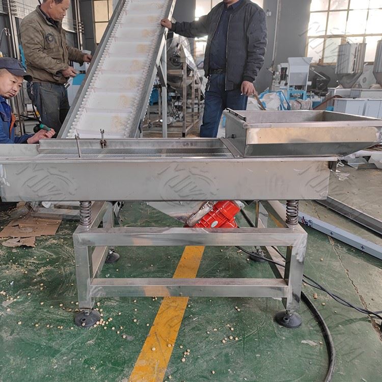 Stainless Steel Grain Grading Linear Vibrating Screen For Food Processing high quality